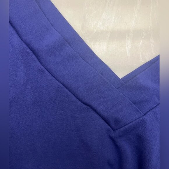 Halogen V neck 3/4 sleeve purple - size M - 100% rayon - Picture 3 of 7